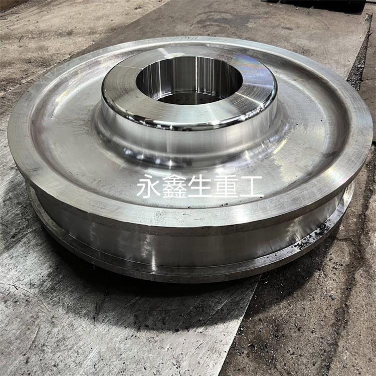 42CrMo重载车轮锻件 合金钢大型火车轨道车轮锻件